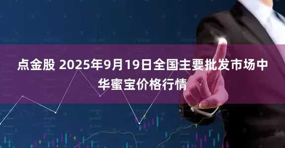 点金股 2025年9月19日全国主要批发市场中华蜜宝价格行情