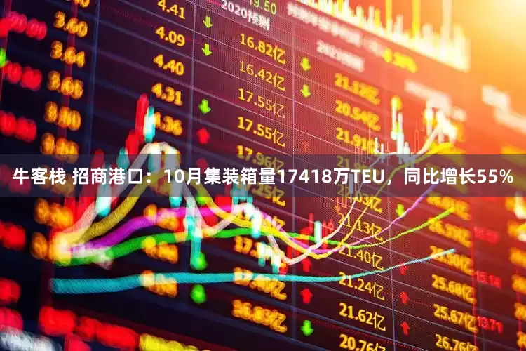 牛客栈 招商港口：10月集装箱量17418万TEU，同比增长55%